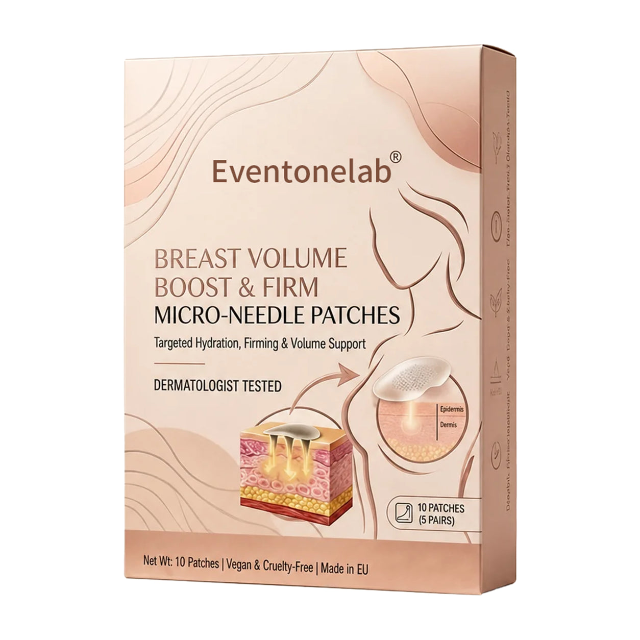 Eventonelab®🏆 Bust Volume, Lift & Firming Nano Microneedle Patch